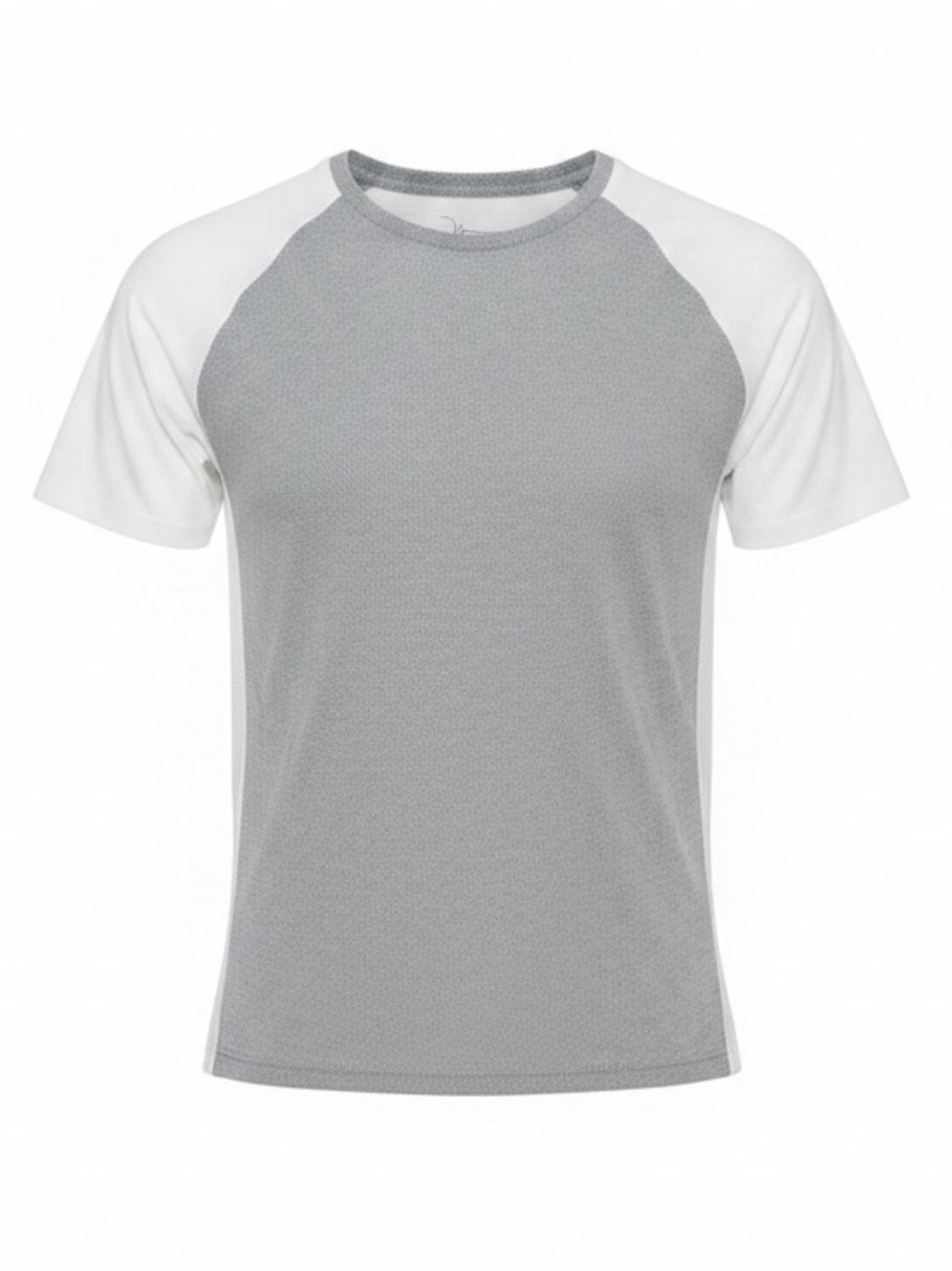 Marc Anthony Slim Fit Short-Sleeve Tee in White & Gray